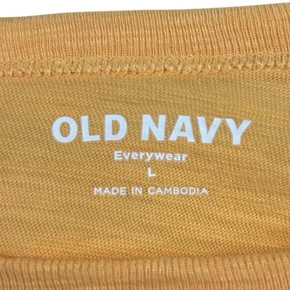 Old Navy Mango Sorbet Cotton Short Sleeve Everywear Crewneck Tee Womens Large - Picture 2 of 5